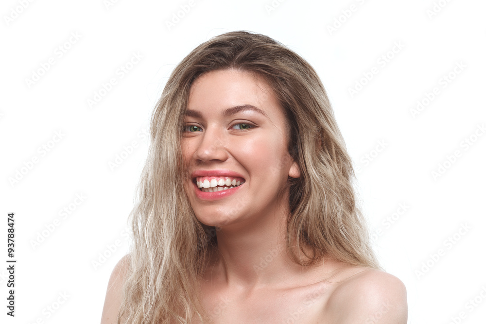 Portrait close up of young beautiful woman Portrait close up of young beautiful woman