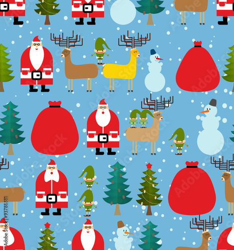 Christmas pattern. Background of snowfall. Decorative winter orn