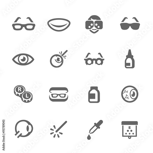 Optometry icons