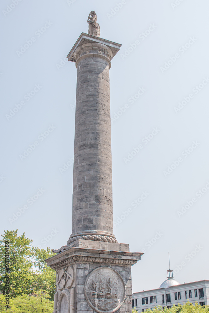 Fototapeta premium Nelson's Column Vauquelin Place Montréal Québec Canada