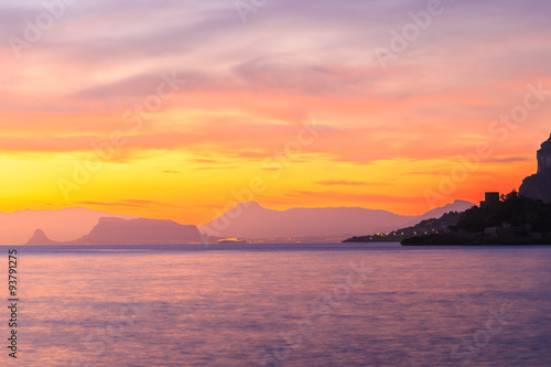 Sunrise over the Coast of Sicily