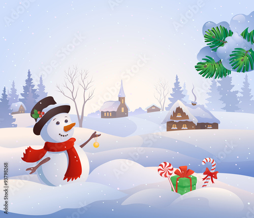 Snowy scene