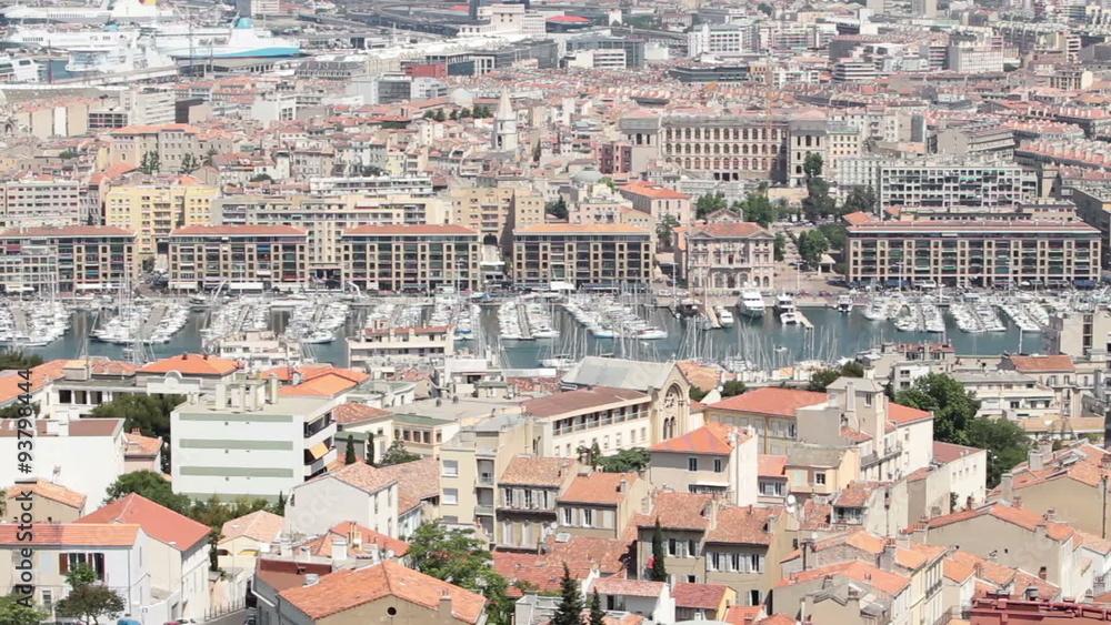 Marseille France downtown pan P HD 8714 Marseille France downtown pan P HD 8714