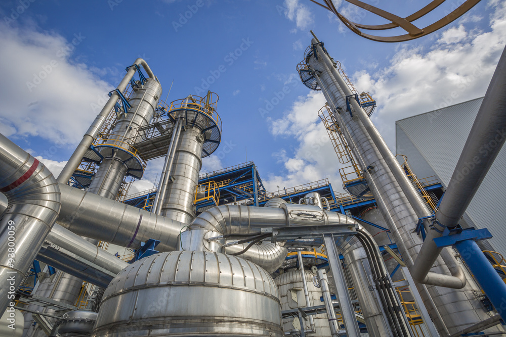 Process area of refinery plant Process area of refinery plant