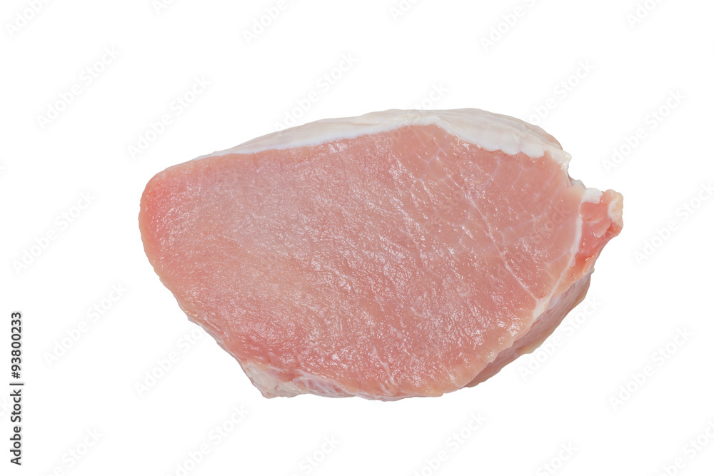 Fresh raw pork isolated on white background. Fresh raw pork isolated on white background.