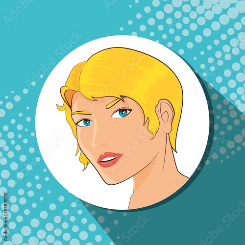 Pop art sexy women design