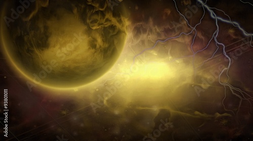 Fototapeta Naklejka Na Ścianę i Meble -  Exo-Solar Planet Painting