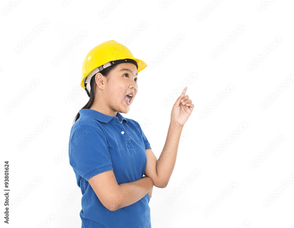 Children with safety helmet Children with safety helmet