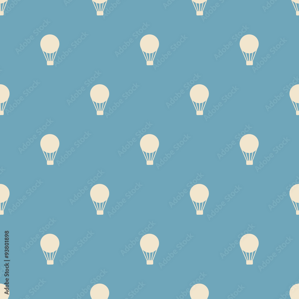 Seamless Background with hot air balloons retro. Seamless Background with hot air balloons retro.