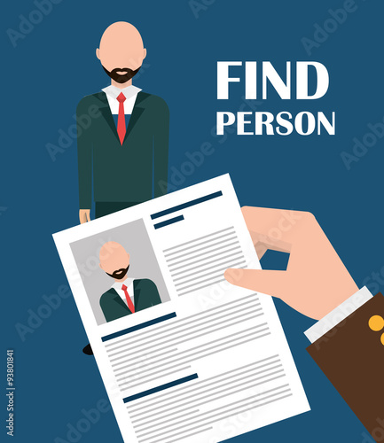 Find person and job interview