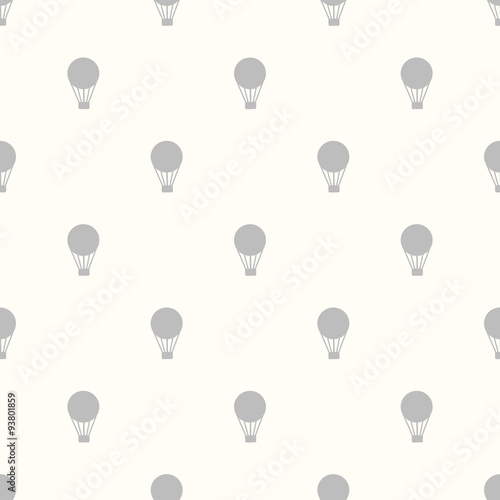 Seamless Background with hot air balloons retro.