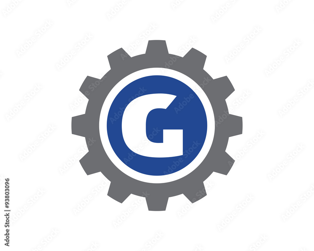 G Letter Gear Logo G Letter Gear Logo
