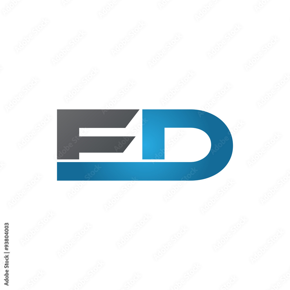 ED company linked letter logo blue ED company linked letter logo blue
