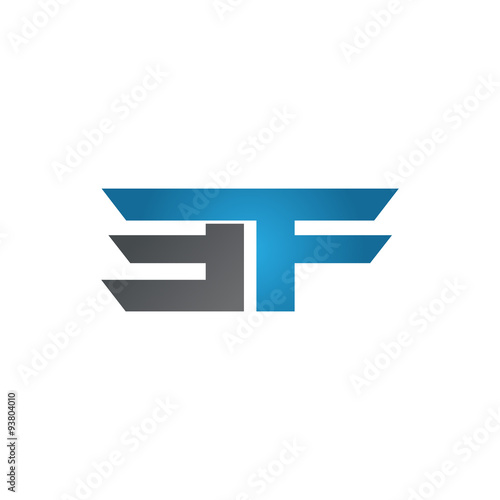 Free Download EF company linked letter logo blue - GFXLoad