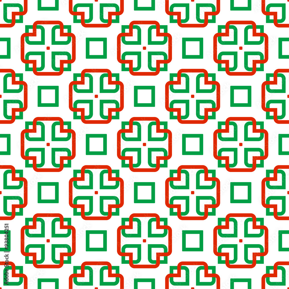 Vector Abstract Seamless Geometric Islamic Wallpaper. 
