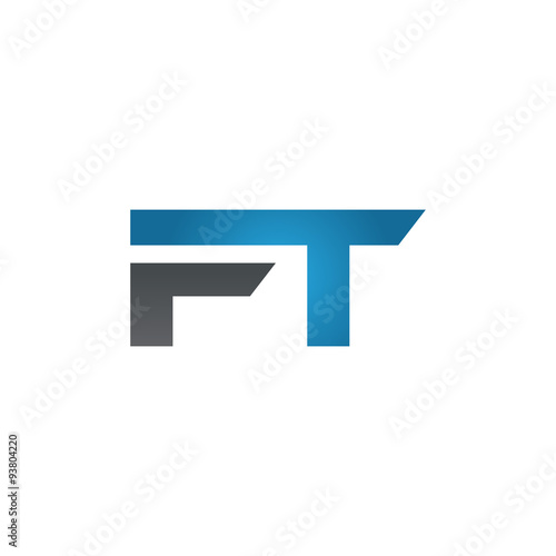 Free Download FT company linked letter logo blue - GFXLoad