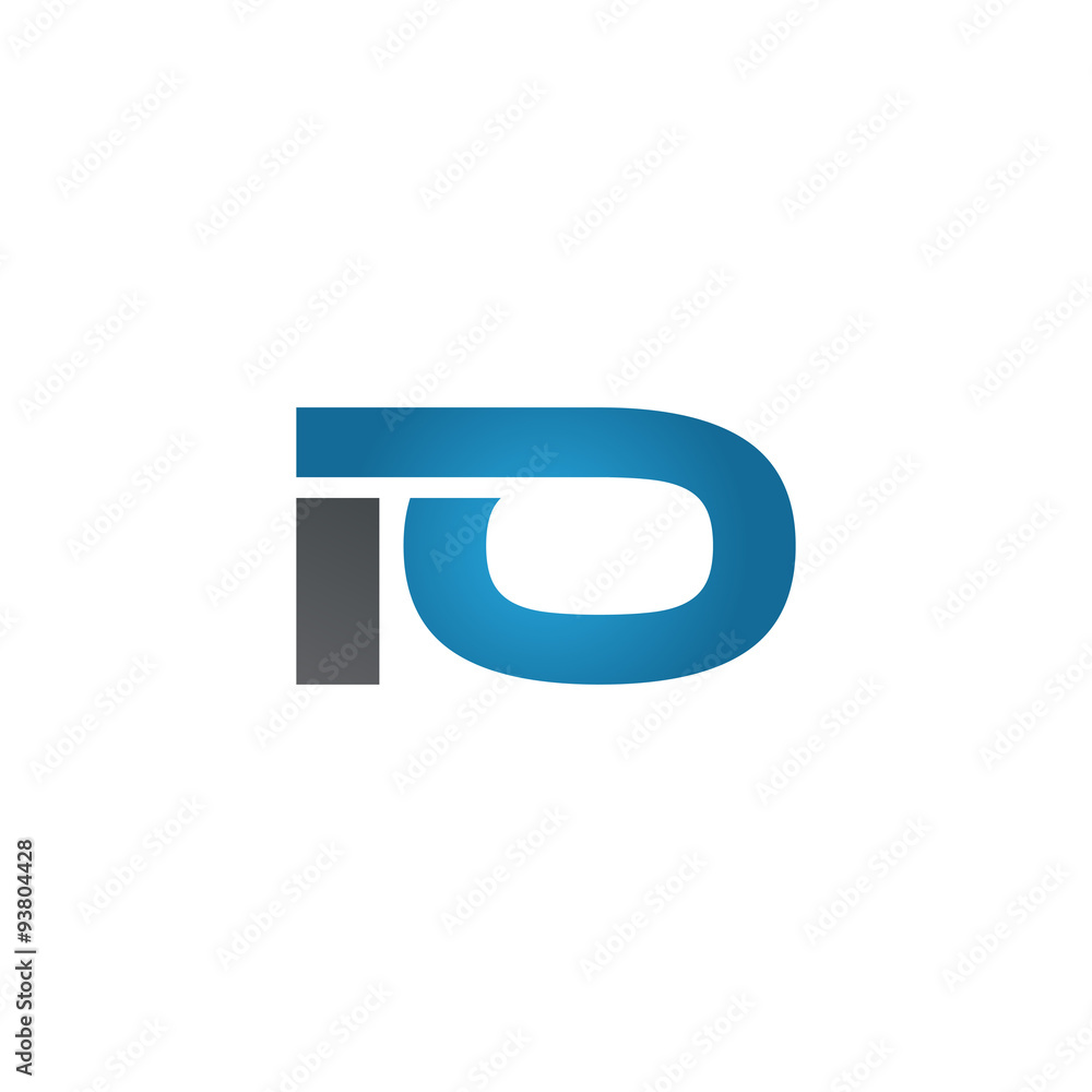 IO company linked letter logo blue IO company linked letter logo blue