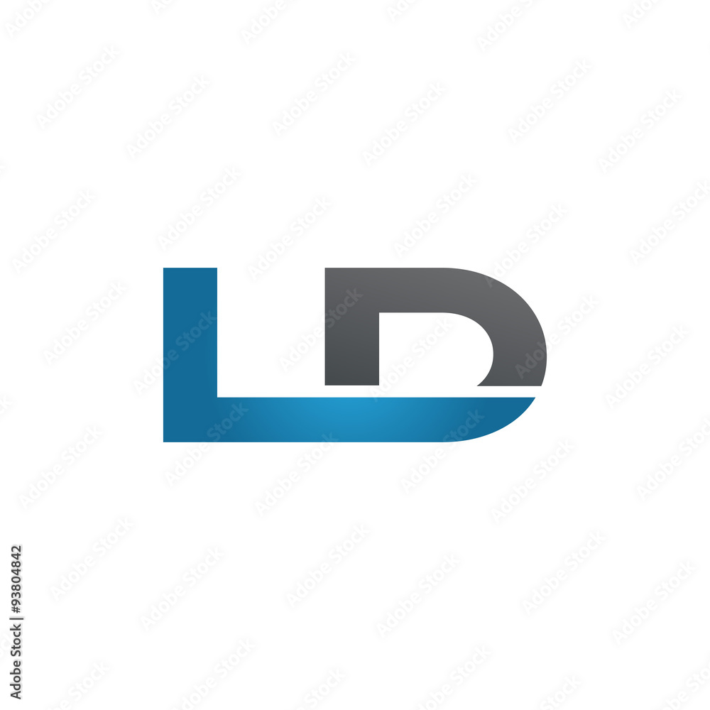 LD company linked letter logo blue LD company linked letter logo blue