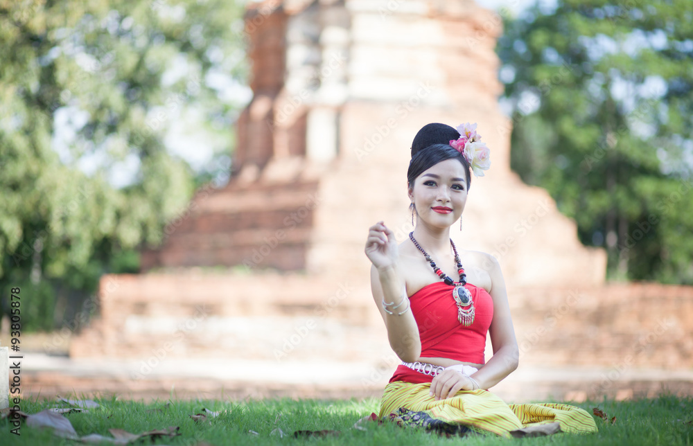 Oshadi Himasha Sex Free Downlod Video - asian women in traditional costume of thailand southeast asia Stock Photo |  Adobe Stock