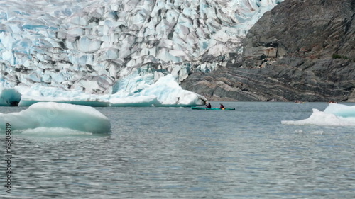 Two person kayak Mendenhall Glacier Juneau Alaska HD 7053