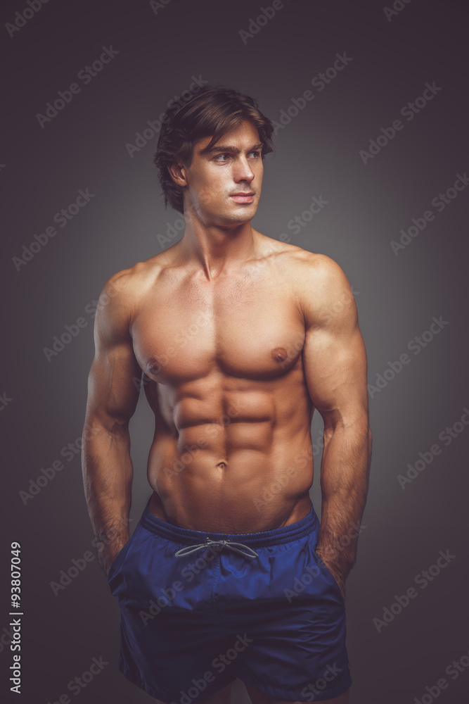 Awesome muscular man with great body. Awesome muscular man with great body.