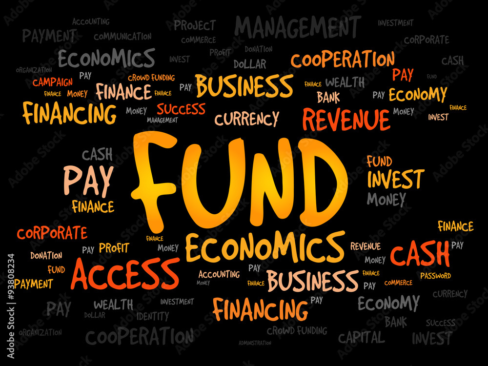 FUND word cloud, business concept Stock Vector | Adobe Stock