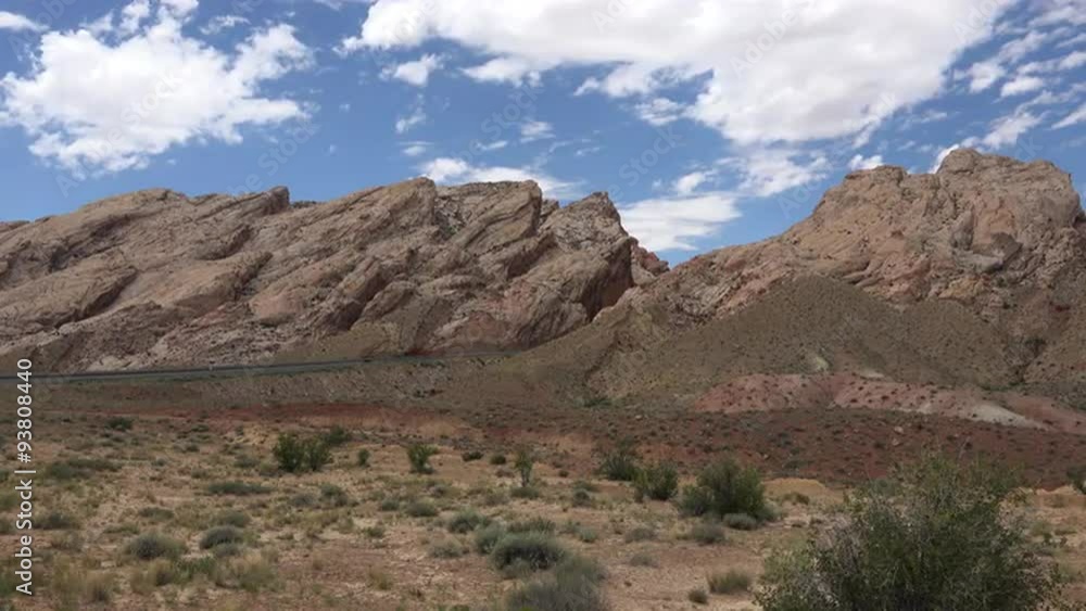 San Rafael Swell Utah traffic scenic desert landscape 4K San Rafael Swell Utah traffic scenic desert landscape 4K