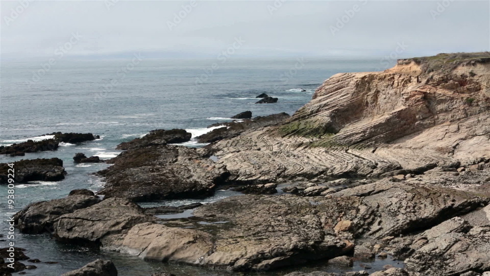 Rocky Pacific Ocean shoreline coastal view HD 6223 Rocky Pacific Ocean shoreline coastal view HD 6223