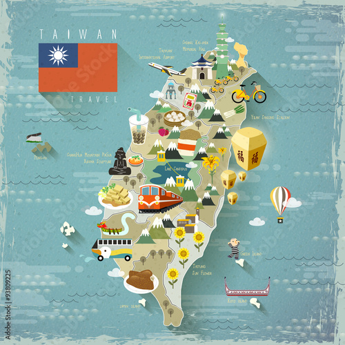 Taiwan travel map