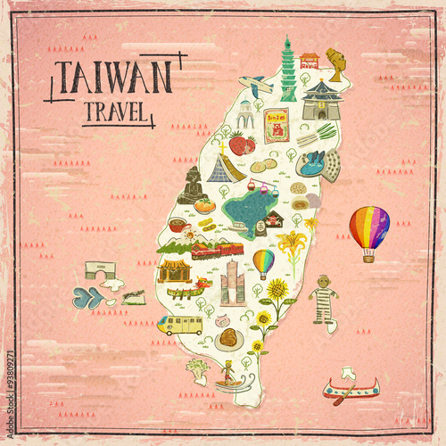 Taiwan travel map