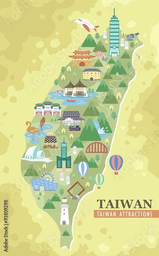 Taiwan travel map