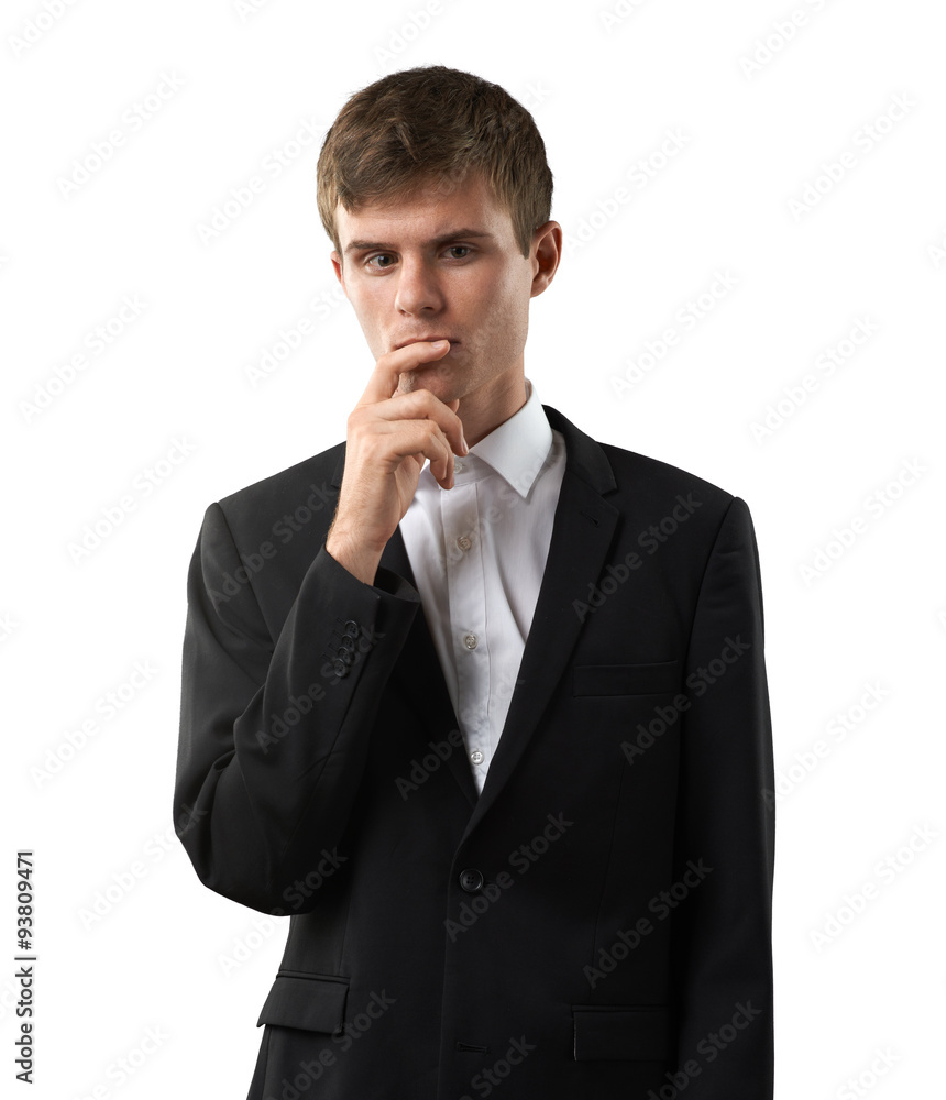 man is staying and thinking about something man is staying and thinking about something