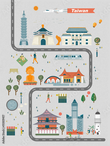 Taiwan travel concept
