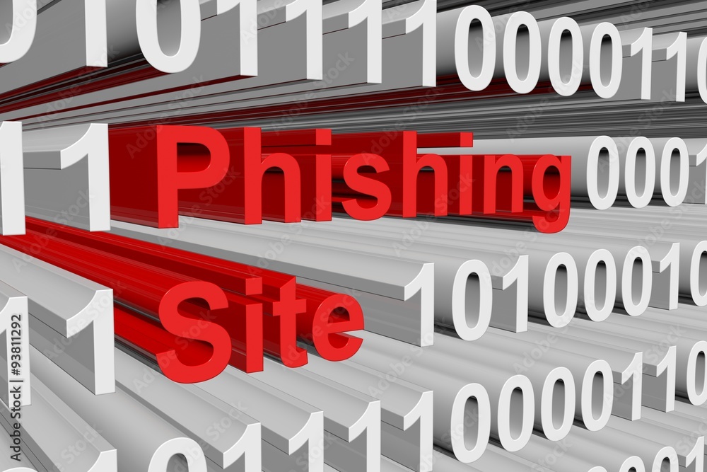 Phishing Site is presented in the form of binary code
