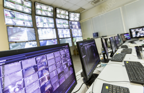 Bild auf Leinwand Subway traffic control center