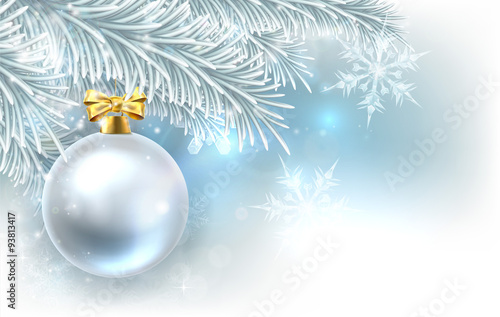 Christmas Tree Bauble Backg...