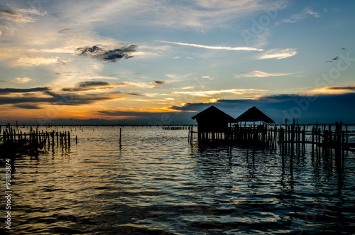 Sea on a beautiful sunset light at Songkhla province, Thailand © gigsuppajit