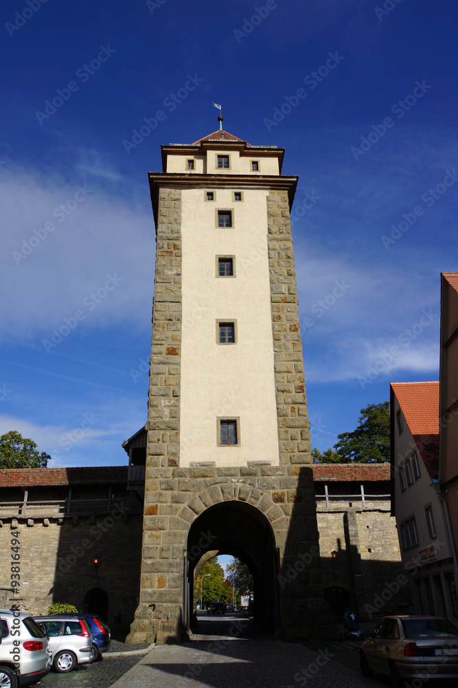 Würzburger Tor, Teil der historischen Stadtbefestigung