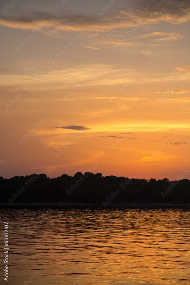 Naklejka premium Sunset