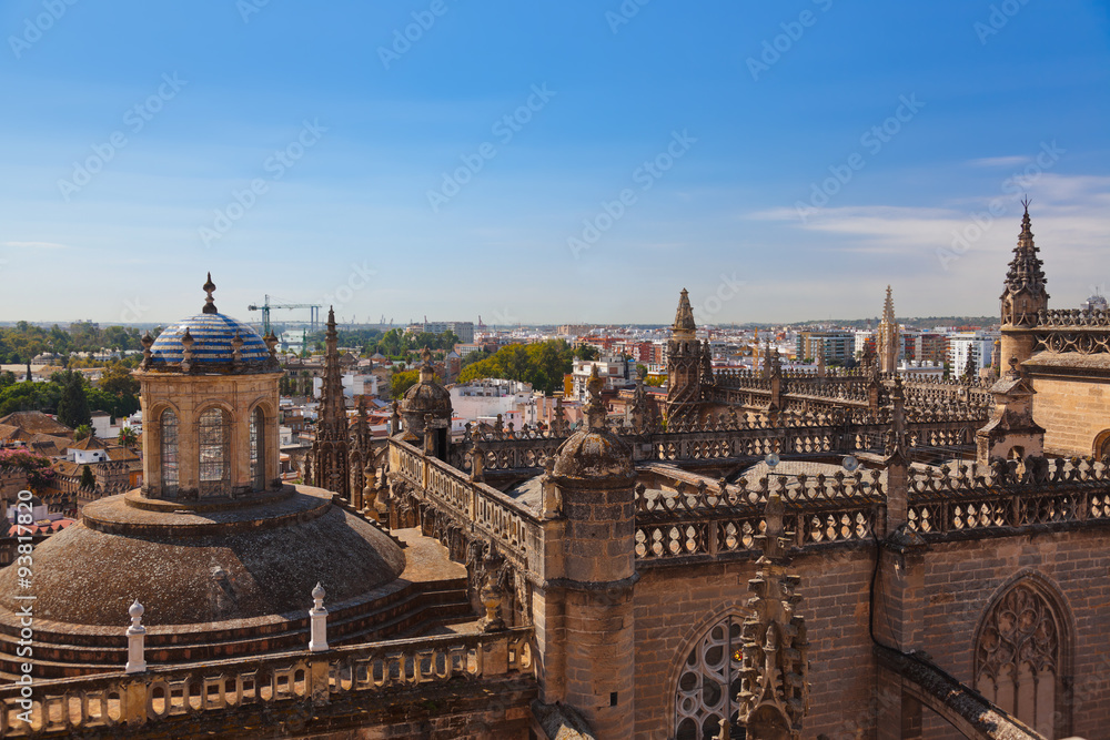 Cathedral La Giralda at Sevilla Spain