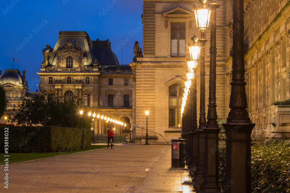 Obraz premium Musée du Louvre jardin
