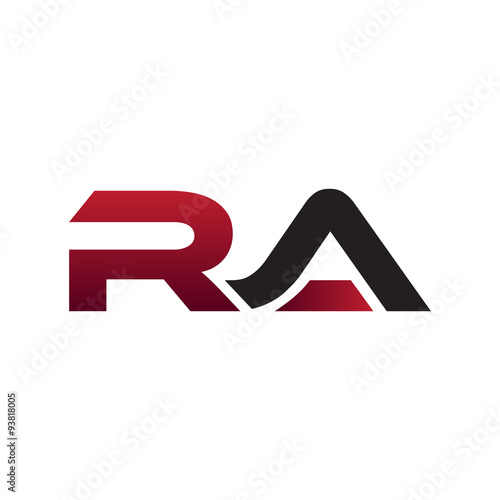 Modern Initial Logo RA