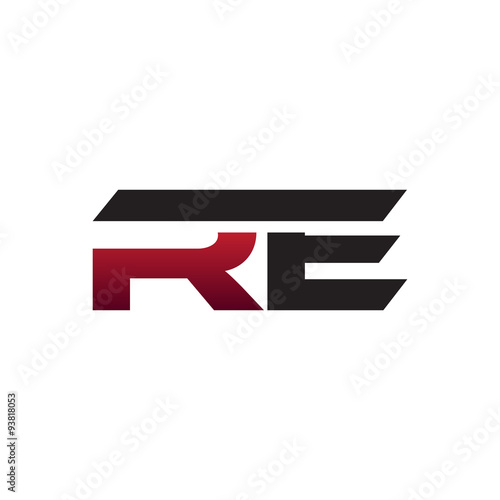 Modern Initial Logo RE
