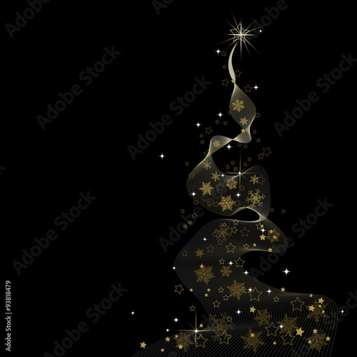 Abstract Christmas Tree - vector illustration