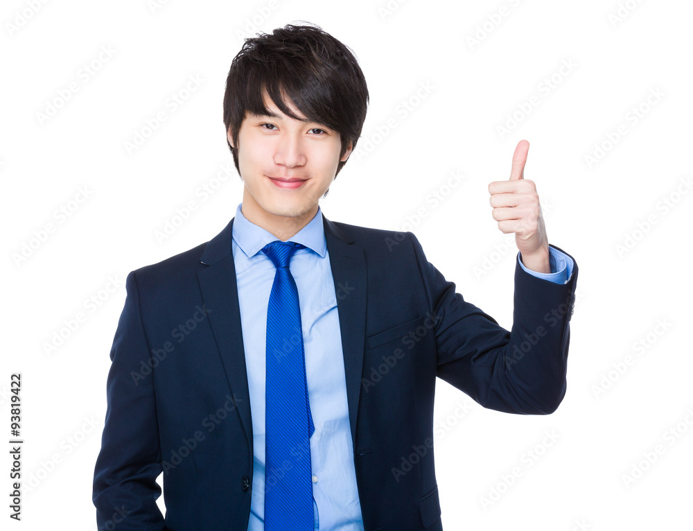 Young Businessman showing thumb up Young Businessman showing thumb up
