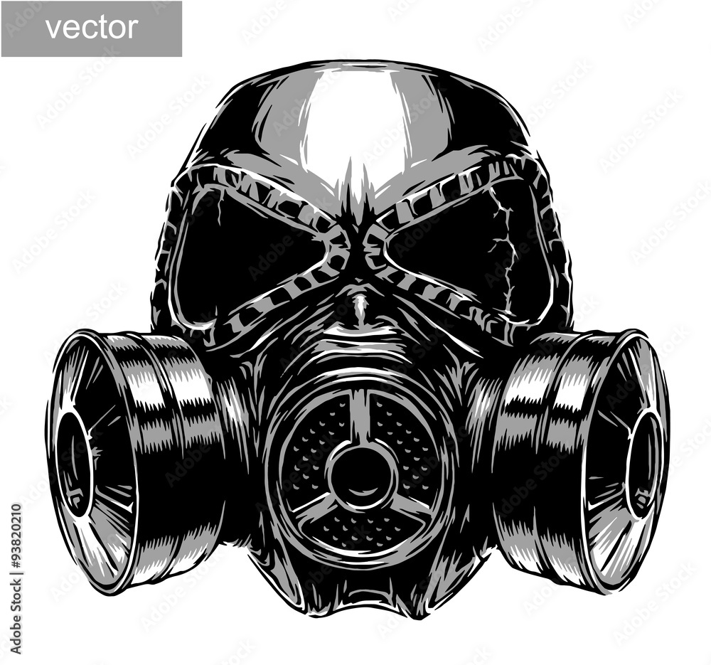 Fototapeta premium gas mask illustration