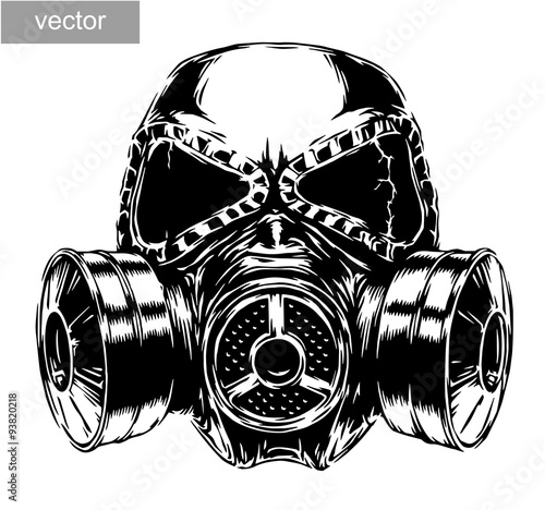 gas mask illustration