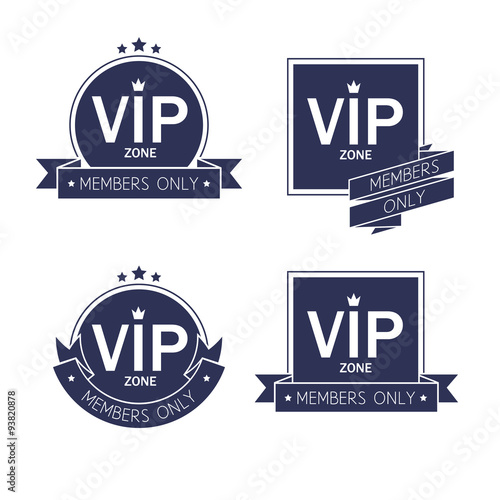 Different VIP badges labesl set.