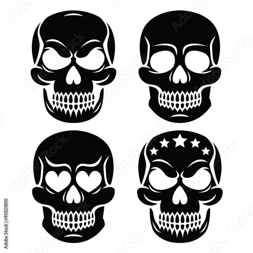 Halloween human skull design - death, Day of the Dead