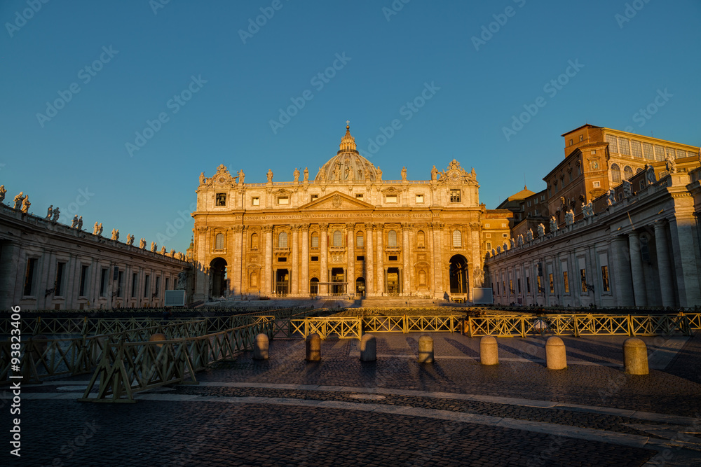 St. Peter's Cathedral  early in the morning, Vatican